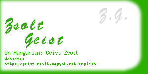 zsolt geist business card